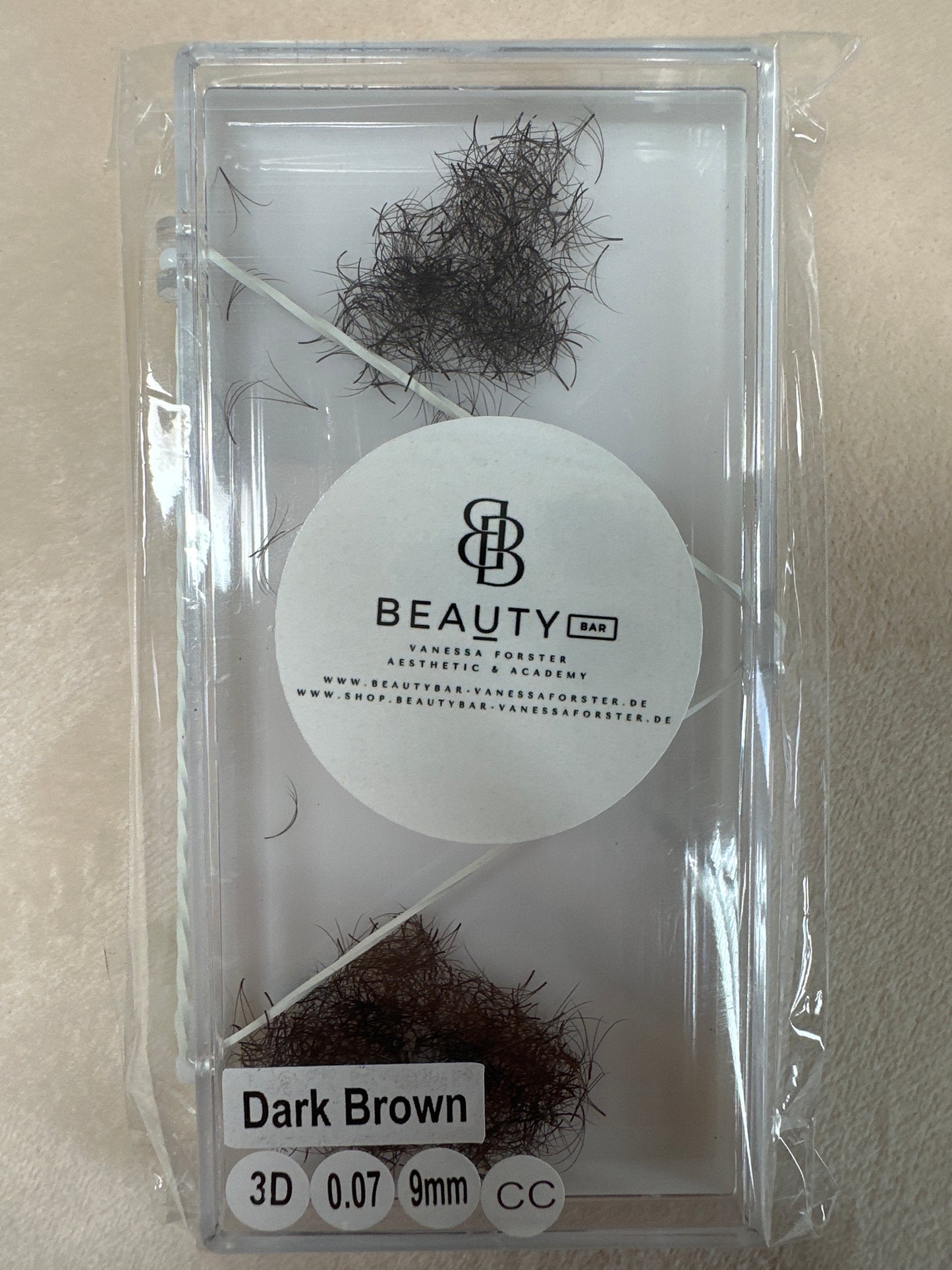 3D Wimpernfächer in Dunkelbraun