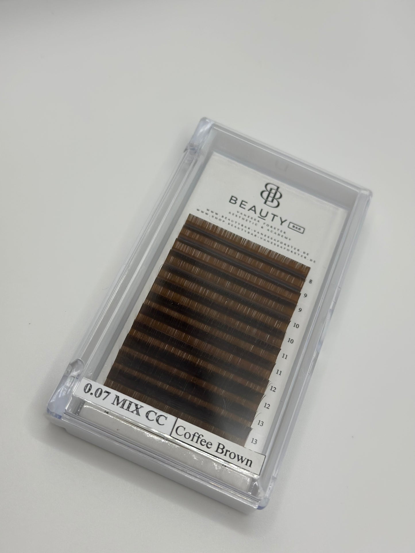 Wimperntray Coffee Brown 0,07 Mix 8-14mm